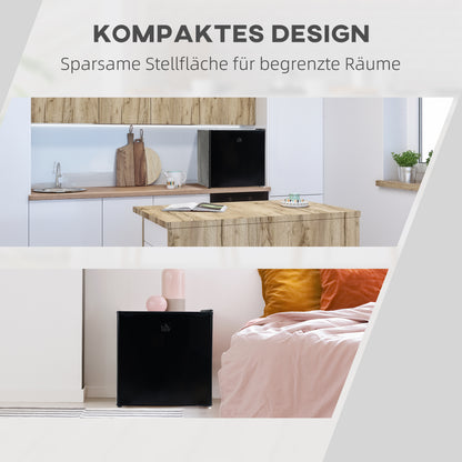 HOMCOM Mini-Gefrierschrank 35 L Gefrierbox elektrisch freistehend 45 W Mini Gefriertruhe Minikühlschrank 41dB -14 bis -24℃ 5-stufige Temperaturregelung 47 x 44,2 x 48,8 cm Schwarz