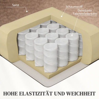 HOMCOM Aufstehsessel mit Massagefunktion, 90x93x110cm, Braun
