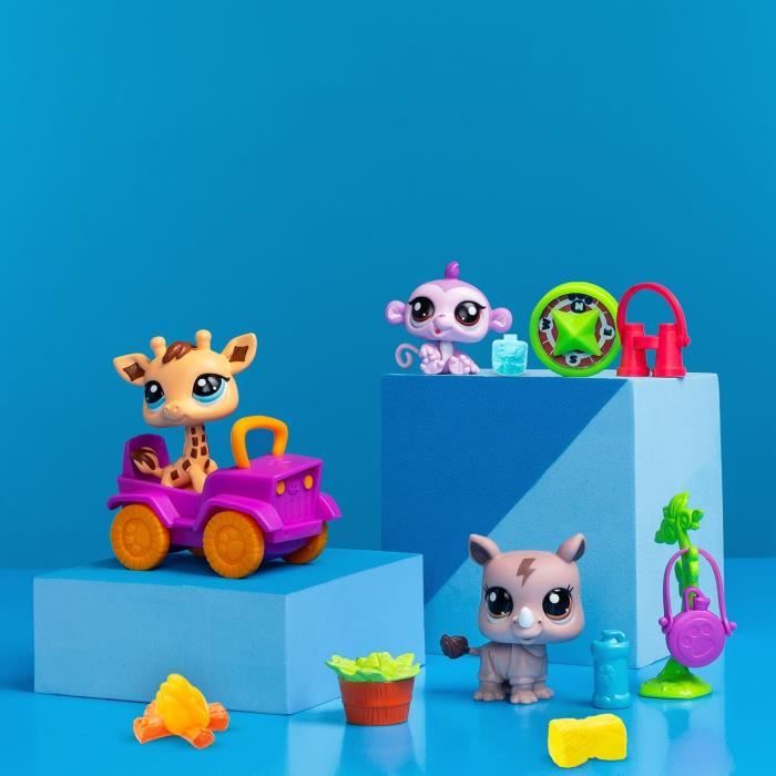 BANDAI - Littlest Pet Shop - Safari Pack - 3 animals and accessories - BF00524