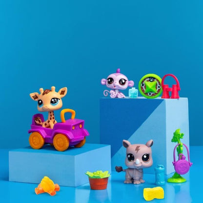 BANDAI - Littlest Pet Shop - Safari Pack - 3 animals and accessories - BF00524