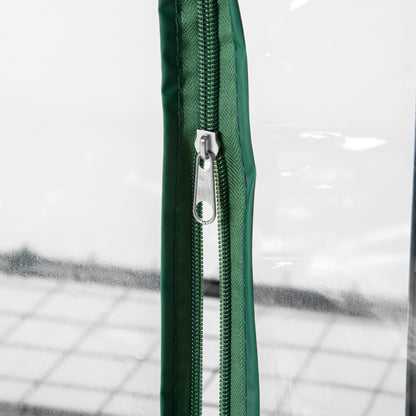 Outsunny Folien-Gewächshaus, Treibhaus, Mini-Gewächshaus, Pflanzenhaus, Frühbeet, 4 Regalfächer, 69 x 50 x 165 cm, Transparent