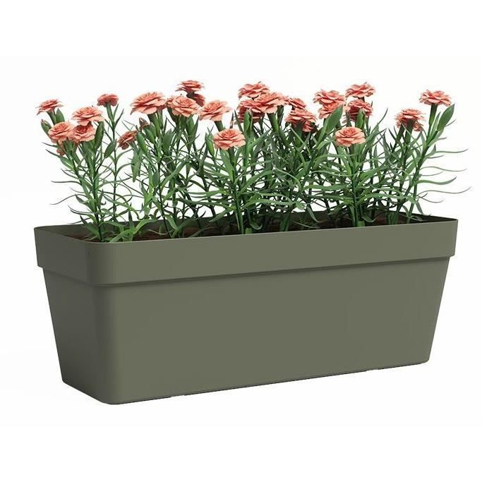 Planter - ARTEVASI - Capri - Plastic - Rectangular - Dry green - 12.5 l