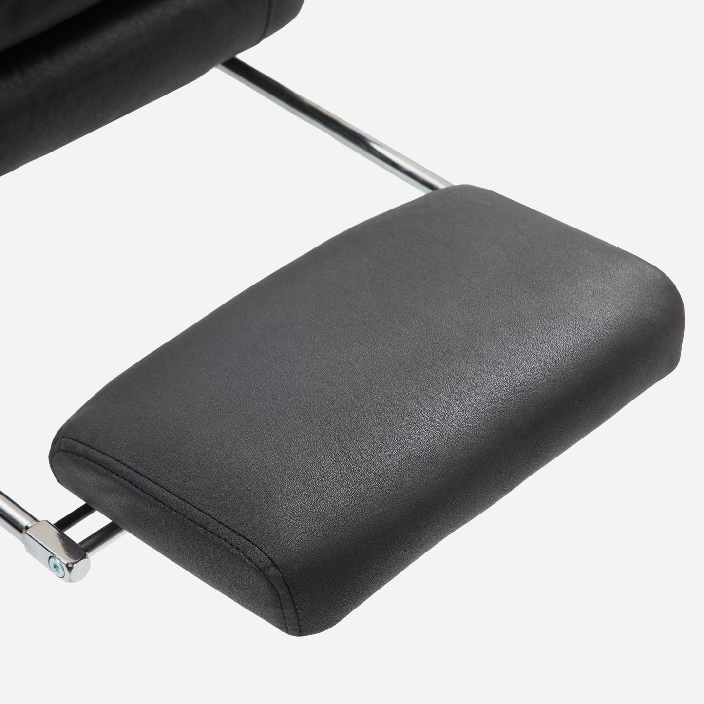 Vinsetto Bürostuhl med Massagefunktion, Beheizbar, Neigbar, Konstleder, 65x72x109-117cm, Schwarz