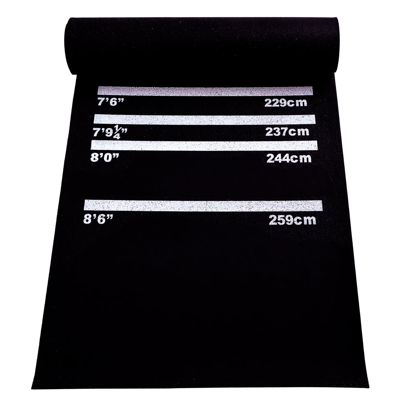 HOMCOM Dartmatte 300 x 61 cm Oche Carpet Mat mit Softdart Steeldart rutschfest Dartteppich Teppich-Dartmatte Dart Zubehör für Boden Schutz