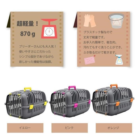 Transport basket for cats and small dogs JET 10 - Plastic - FERPLAST