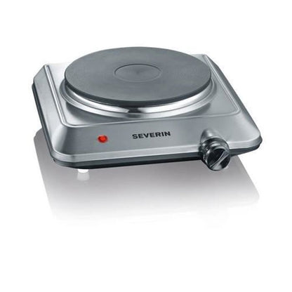 Severin KP1092 Molding - Electric plate 1 500W - Diameter 18 cm - Adjustable thermostat - Ideal Small Kitchen / Stainless steel spaces
