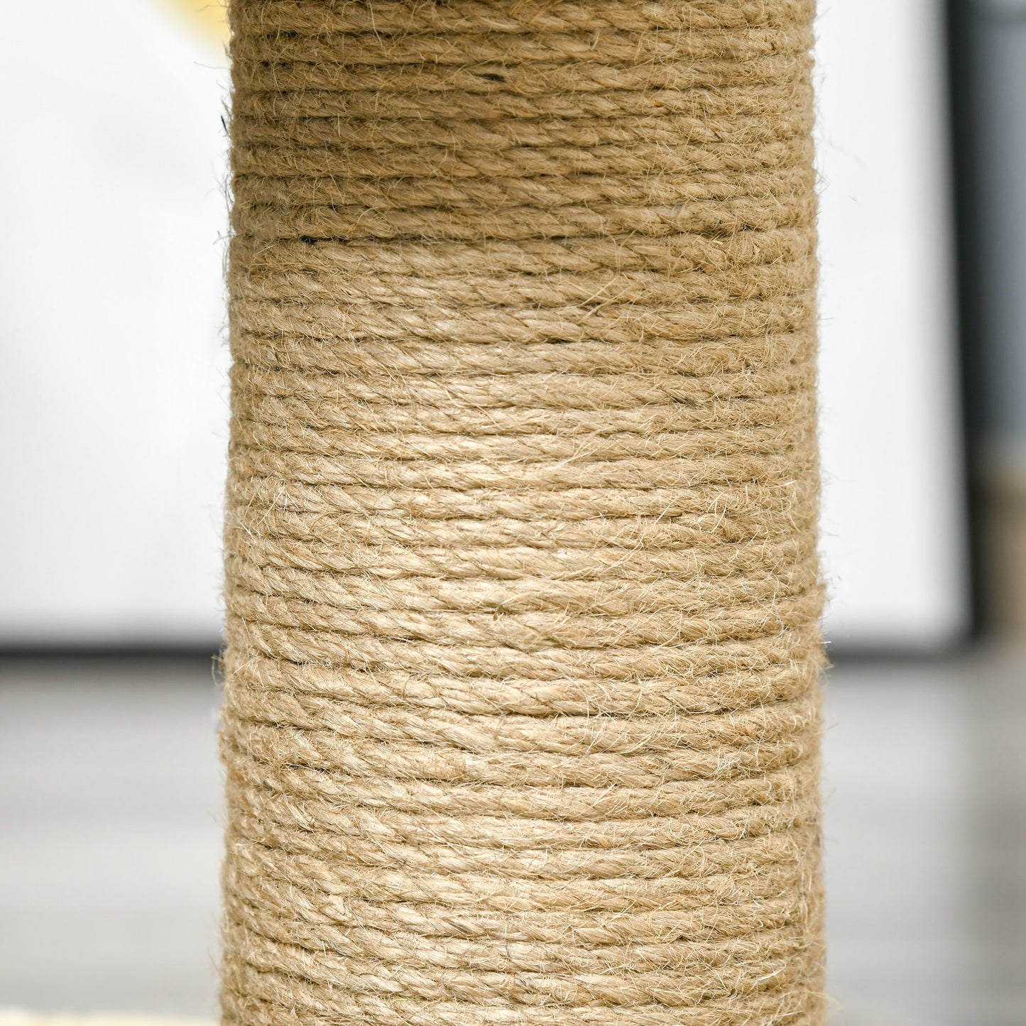 PawHut Katzenkratzbaum Klein Katzenbaum für eine einzelne Katze Katzen-Spiel-Stamm Katzenspielzeug Kletterbaum Jute Khaki+Hellbraun 40 x 30 x 56 cm
