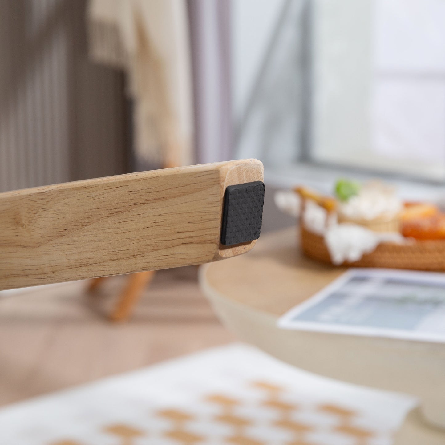 HOMCOM Polstersessel, Schaumstoff-Füllung, Kautschukholz-Rahmen, Cremeweiß