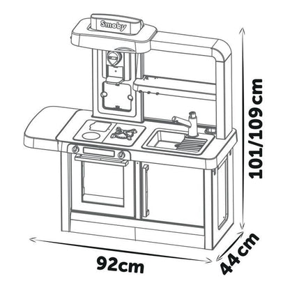 Smoby Tefal scalable kitchen - For children aged 3 - With removable plinths - 31 accessories included