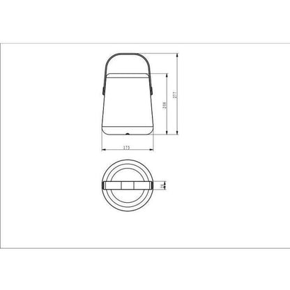 GALIX G4420 rechargeable portable lantern - USB 9 LED - Warm white