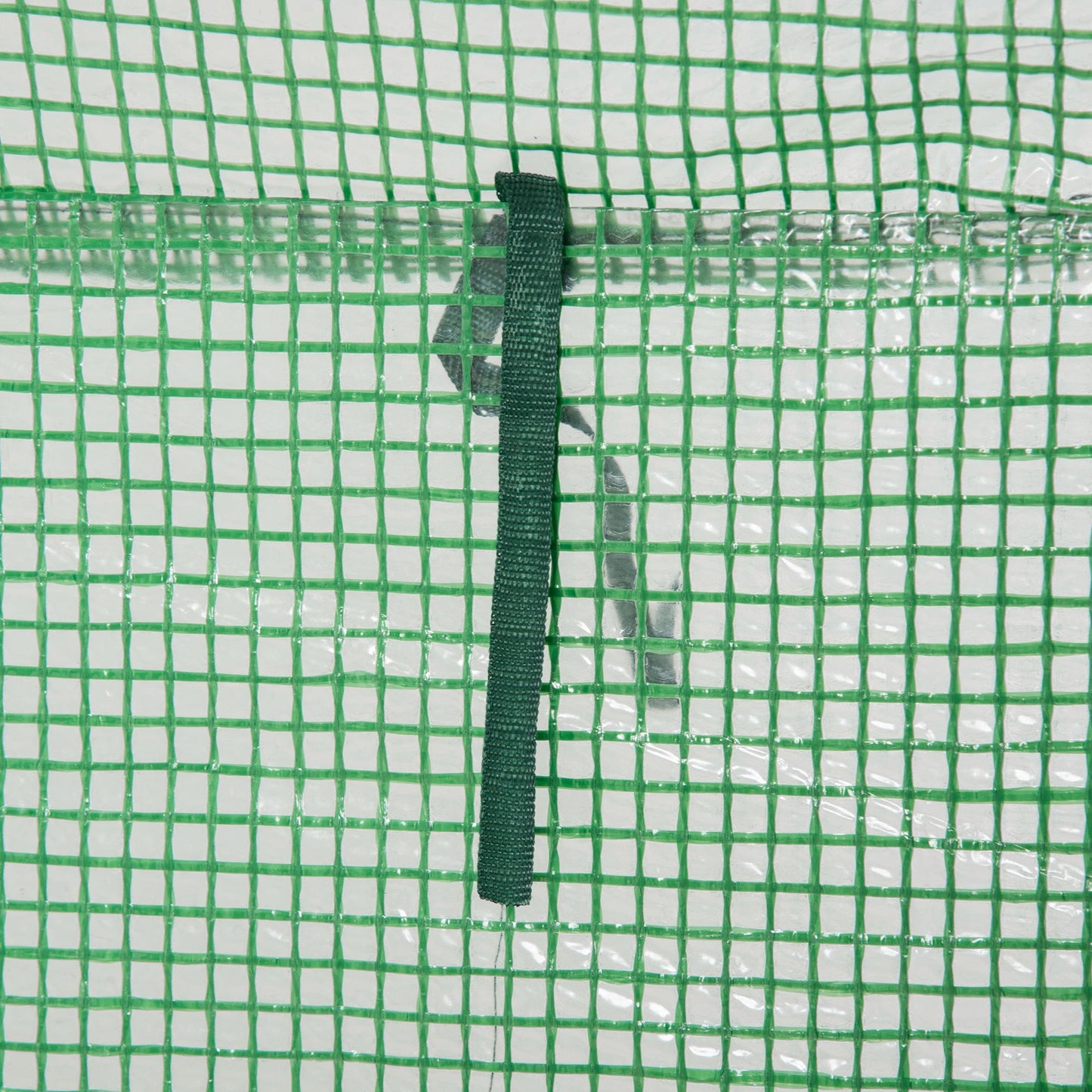 Outsunny Gewächshaus mit Tür, vinterfest Foliengewächshaus aus Stahl, Treibhaus für Balkon, Garten, Tomatenhaus 100x50x150cm, Tomatengewächshaus für Tomaten, Gemüse, Blumen, Pflanzen, Grün