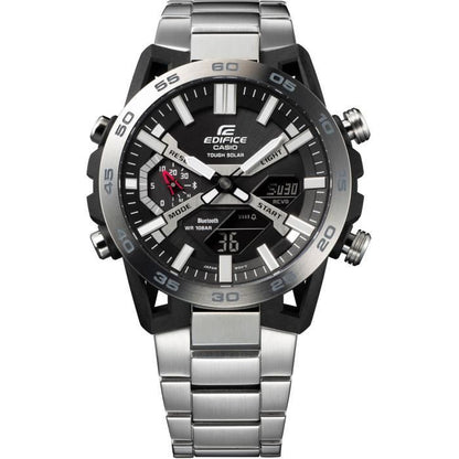 Watch - CASIO - ECB-2000D-1AEF - 51mm - Silver - Bluetooth - Solar - Waterproof 10 bars