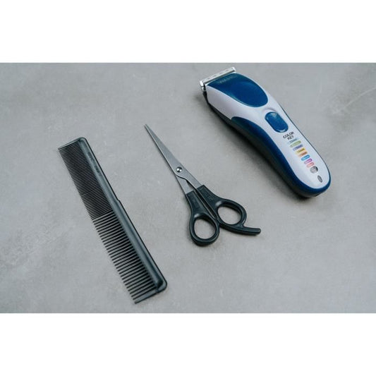 Hair clipper - WAHL - COLOR PRO CORDLESS - 3.5 W - 8 combs - Autonomy: 60 min - Blue / Grey