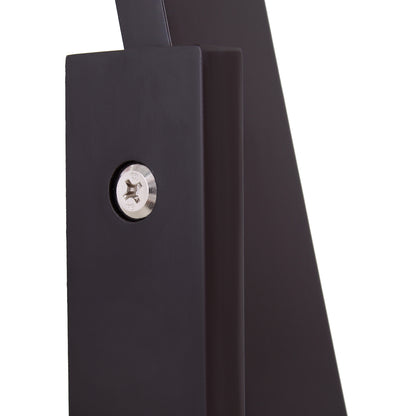 HOMCOM Standspiegel Ganzkörperspiegel Schminkspiegel Erhöhte Füße Pflegeleicht MDF Kaffee 47 x 46 x 148 cm