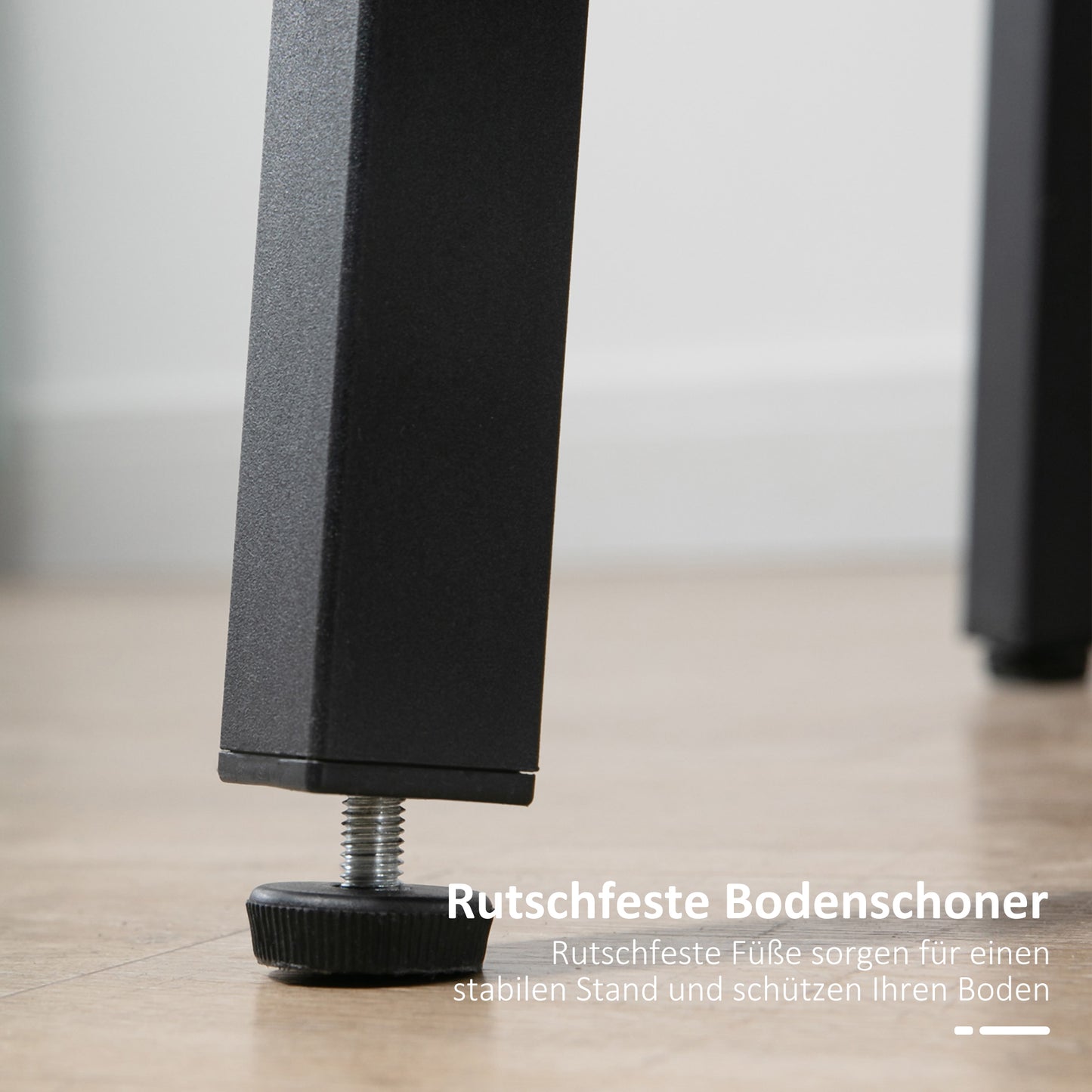 HOMCOM Esstisch Küchentisch, großer Tisch, Industriedesign, Rustikales Design, Φ80 x 76 cm, Braun