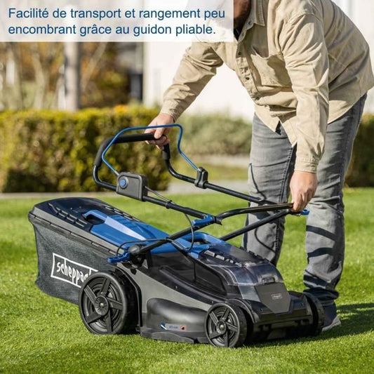 BC-MP430-X cordless lawnmower - 43cm cut + mulching + collection + adjustable height - SCHEPPACH 20V IXES - without battery or charger
