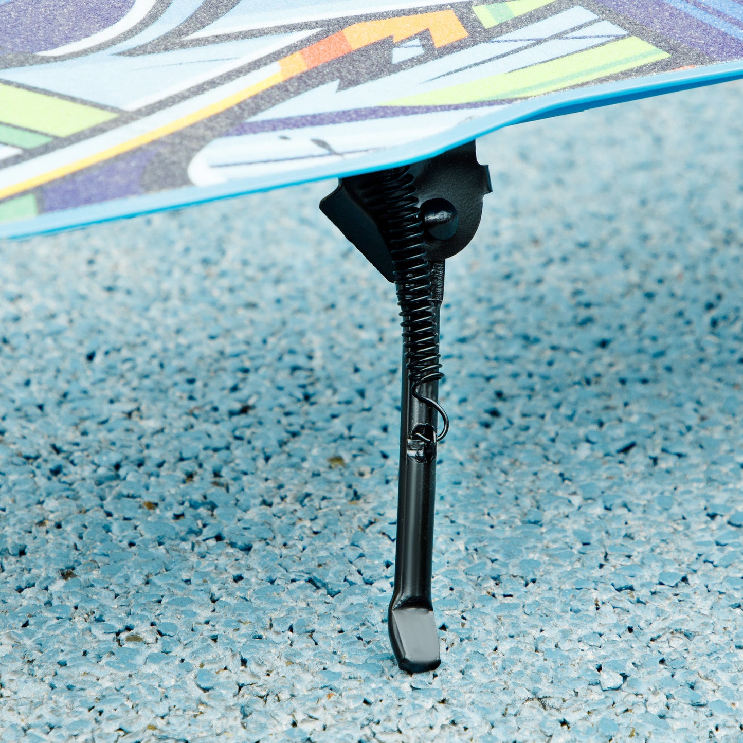 AIYAPLAY Tretroller, höhenverstellbar, Hinterradbremse, faltbar, 100 kg belastbar, Blau