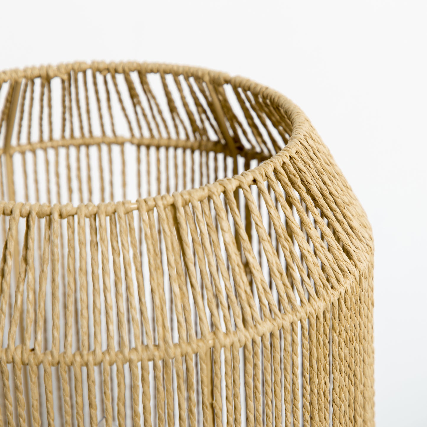 HOMCOM 2-teiliges Leuchten-Set. 1 Stehleuchte, 1 Tischleuchte, 38 cm x 38 cm x 158 cm, Natur + Schwarz