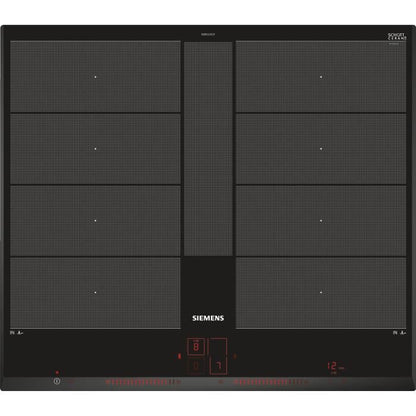 Induction hob - SIEMENS - IQ700 - 4 burners - 60 cm - Black - Dual LightSlider
