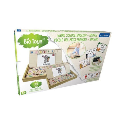 Bio Toys - Bilingual French / English Word School - Wooden Game
