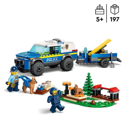 Lego City Police 60369 Police dog dressage, car toy with trailer