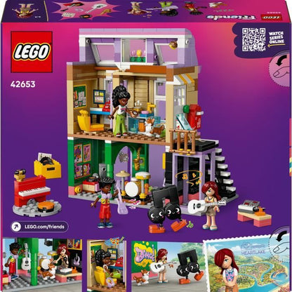 LEGO Friends 42653 Music Store and Apartment - Playset for Girls Ages 7 and Up