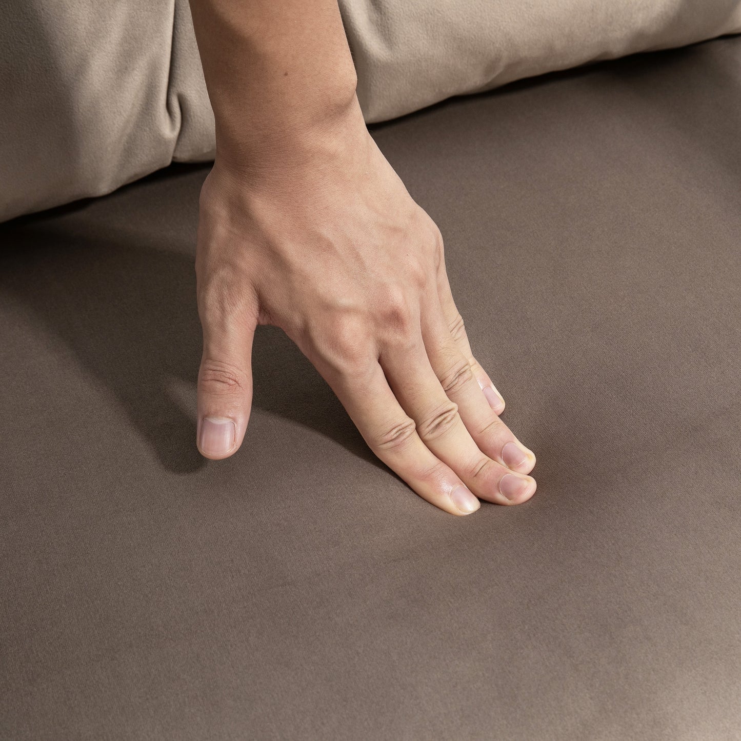 HOMCOM Schlafsessel, Gästebett, verstellbare Rückenlehne, bis 120 kg, Stahllrahmen, 63x73x81cm, Hellbraun