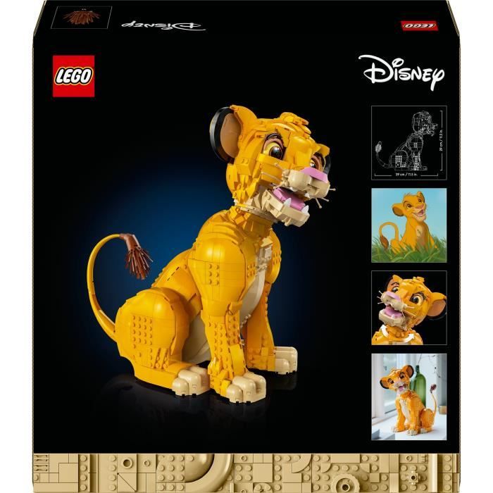 LEGO Disney Classic 43247 Simba, the Young Lion King, Collector's Animal Figure