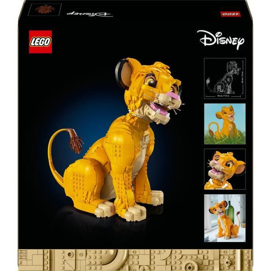 LEGO Disney Classic 43247 Simba, the Young Lion King, Collector's Animal Figure