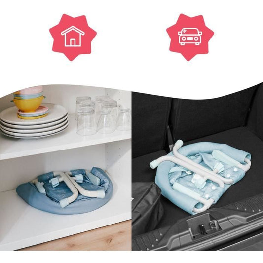 Badabulle Baby table seat with 4 -arm attachment system, ultra compact folding, from 6 to 36 months