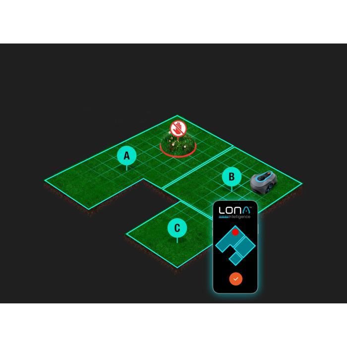 Robot lawnmower - GARDENA - Smart SILENO Free 1200 - Without boundary cables - Surface area 1200 m² - Includes smart Gateway