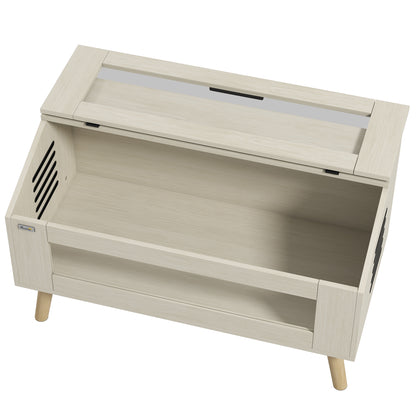 PawHut Reptilienbox, Eidechsenkasten, 140 liter, Heizkissen-kompatibel, Glasfenster