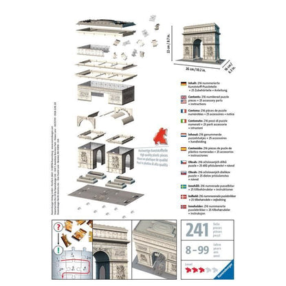 RAVENSBURGER 3D Puzzle Arc De Triomphe 216 pcs