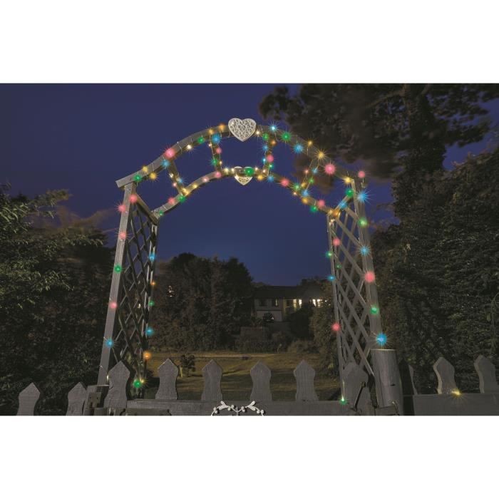 Multicolor outdoor garland 100 LEDs SMART GARDEN