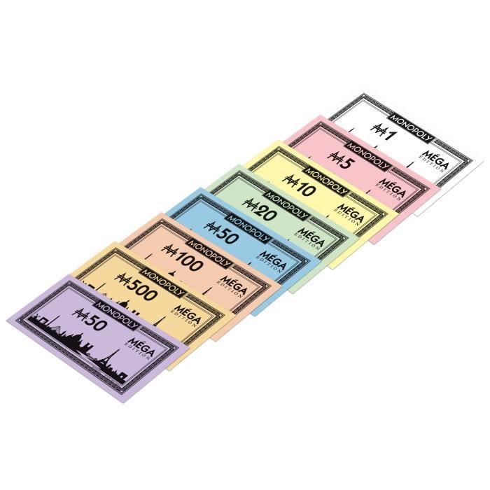 Monopoly Mega Edition, Board Game, New Squares, Skyscrapers and Mega Rents, WINNING MOVES