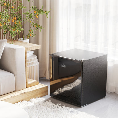 HOMCOM Mini-Gefrierschrank 35 L Gefrierbox elektrisch freistehend 45 W Mini Gefriertruhe Minikühlschrank 41dB -14 bis -24℃ 5-stufige Temperaturregelung 47 x 44,2 x 48,8 cm Schwarz