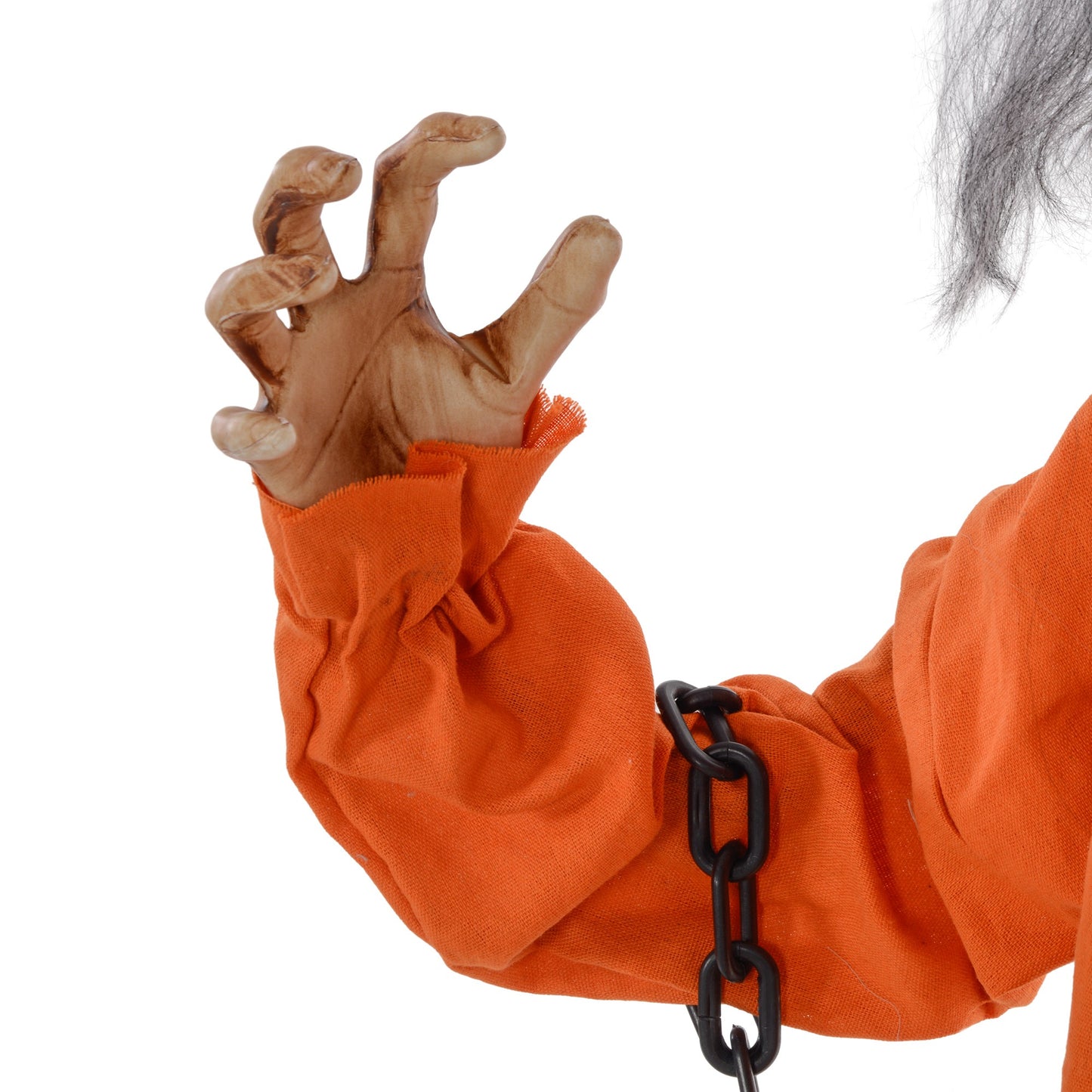 HOMCOM Gefangenen-Geist, Helloweendeko, gruselige Laute, rote Augen, beweglich, Orange