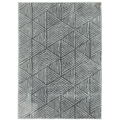 HOMCOM Teppich Wohnzimmerteppich im Modern Stil, waschbar Flächenteppich 150 x 80 cm Dunkelgrau