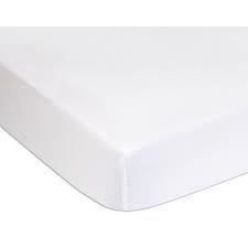 Domiva Set of 2 fitted sheets - 60 x 120 cm - Jersey - White/Pebbles