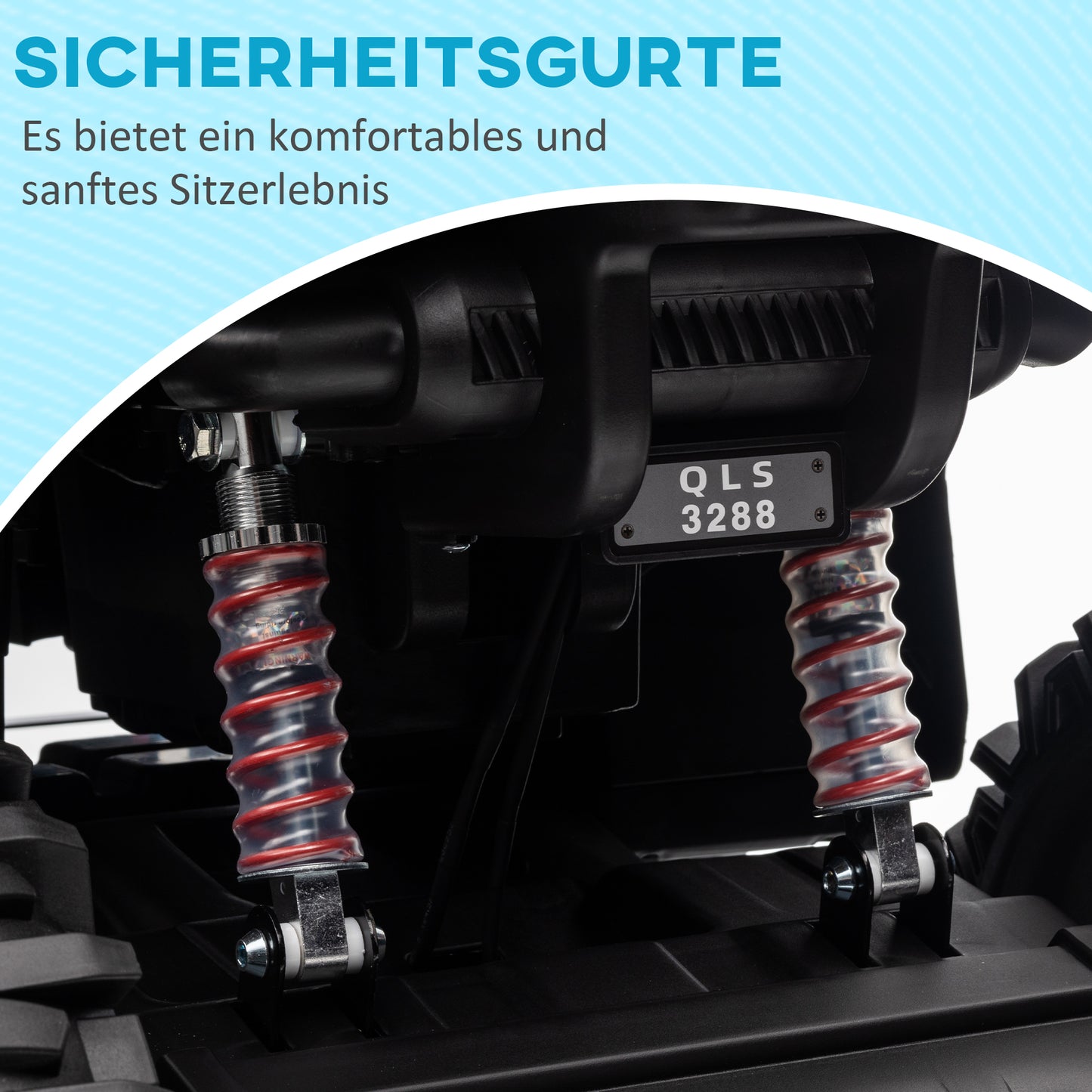 HOMCOM Elektroquad für Kinder, Licht & Musikanschluss, 3-8 km/h, für 3-5 Jahre, Grün