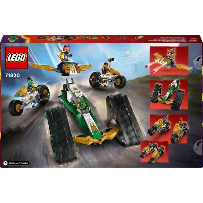 LEGO NINJAGO 71820 Ninja Team Combo Vehicle - Glider, Racer or Bikes