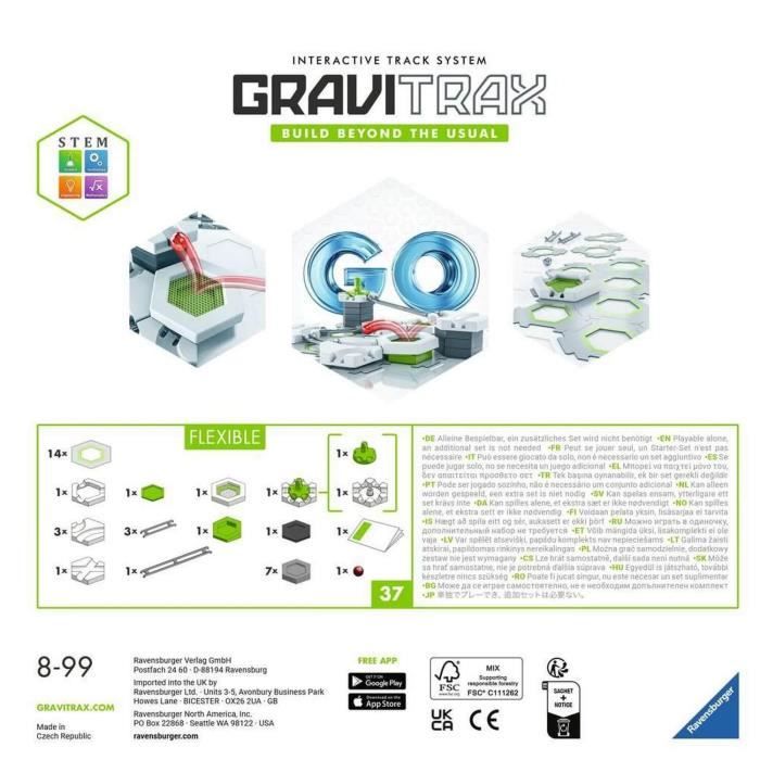 Gravitrax GO Flexible Marble Run Construction Game Ages 8 and Up 23705 - Ravensburger