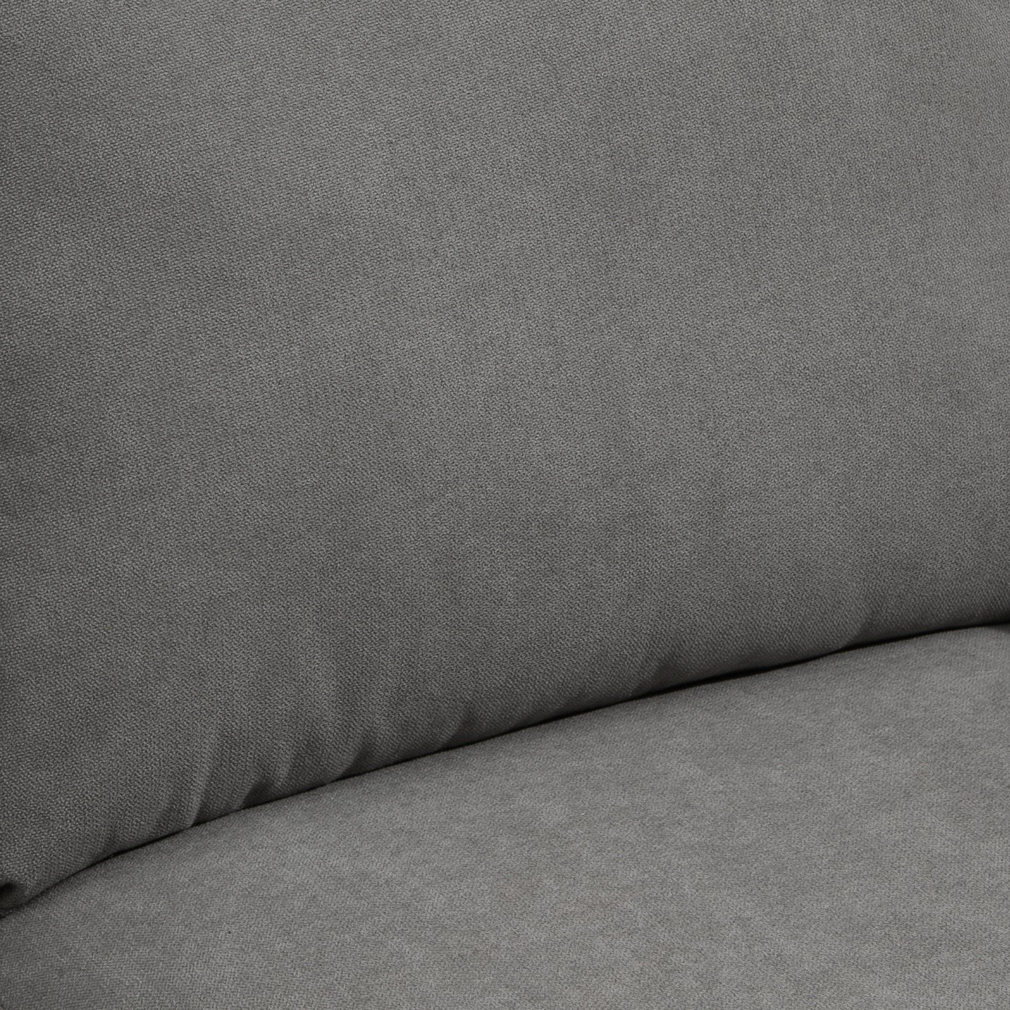 HOMCOM Ecksofa mit Schlaffunktion, 3-Sitzer-Sofa mit Bettkasten und Kissen, Eckcouch, L-Form Couch, Stoffbezug, Grau