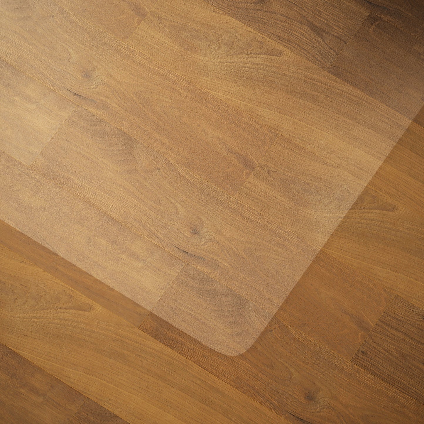 HOMCOM Bodenschutzmatte, rutschfest, 1,5mm dick, 120x120cm, Transparent