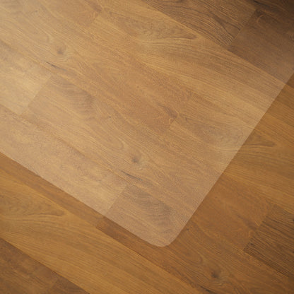 HOMCOM Bodenschutzmatte, rutschfest, 1,5mm dick, 120x120cm, Transparent