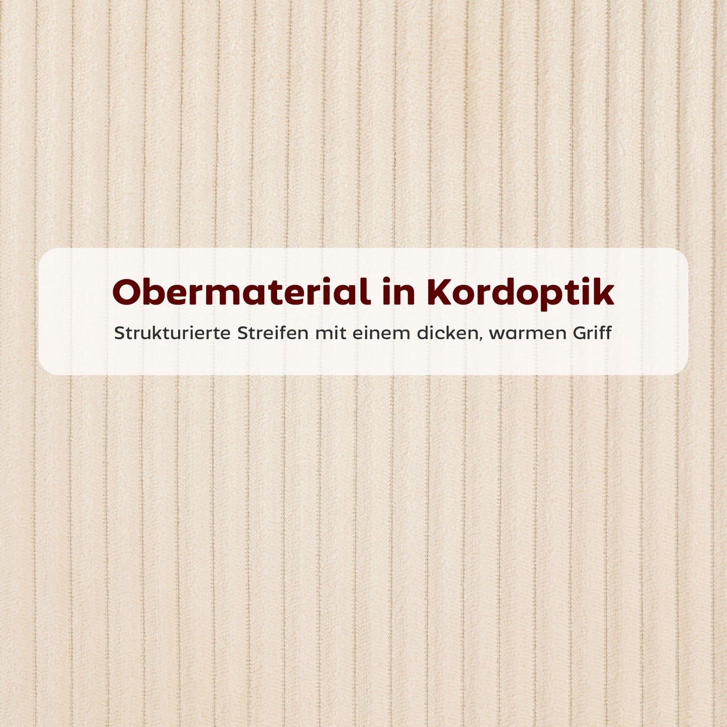 HOMCOM Esszimmerstuhl, Cordbezug, Schalenform, Metallbeine, Fußpolster, Beige