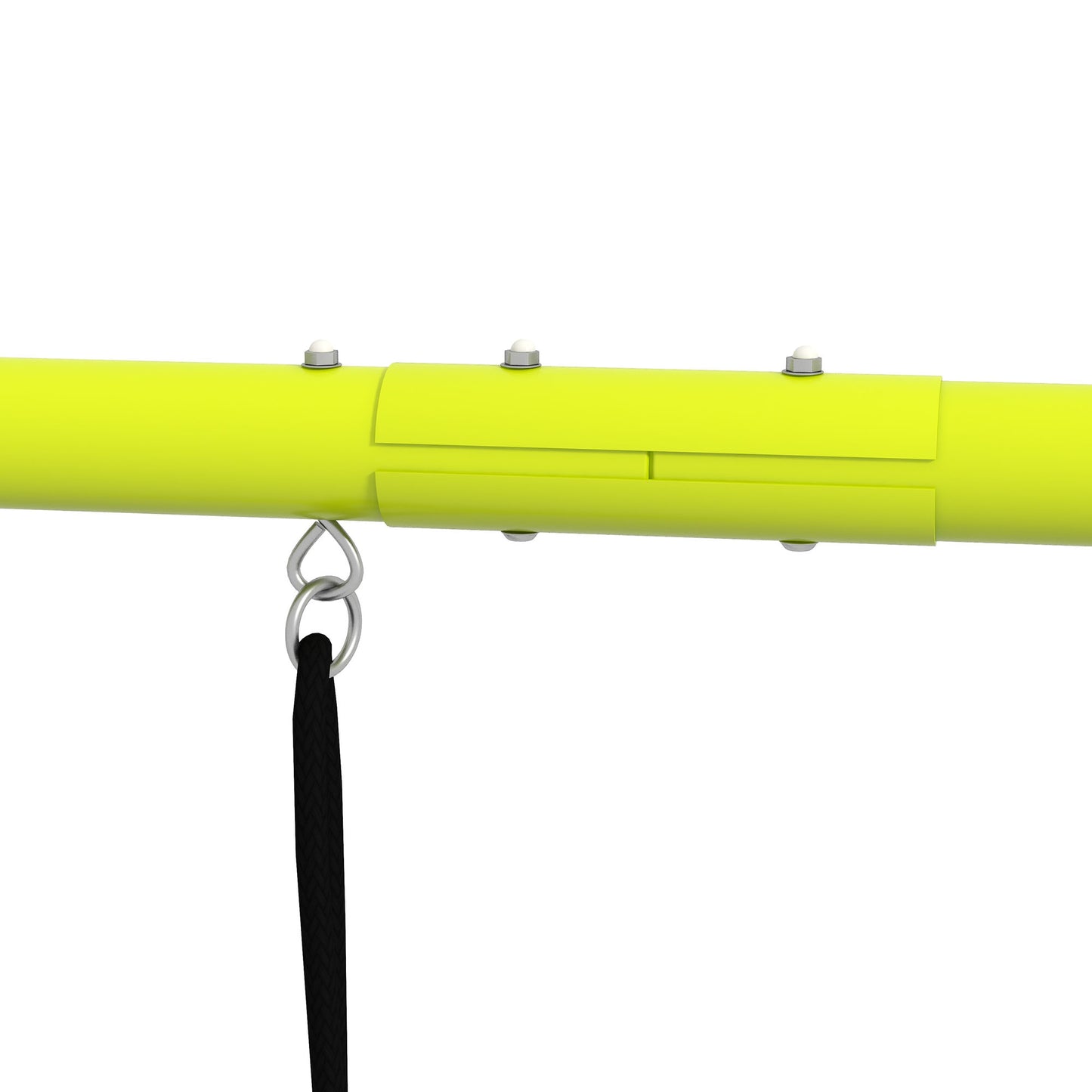 Outsunny Kinderschaukel-Set, mit Kletternetz und Sprossenleiter, für Kinder 3-8 Jahre, Stahlgestell, Grün