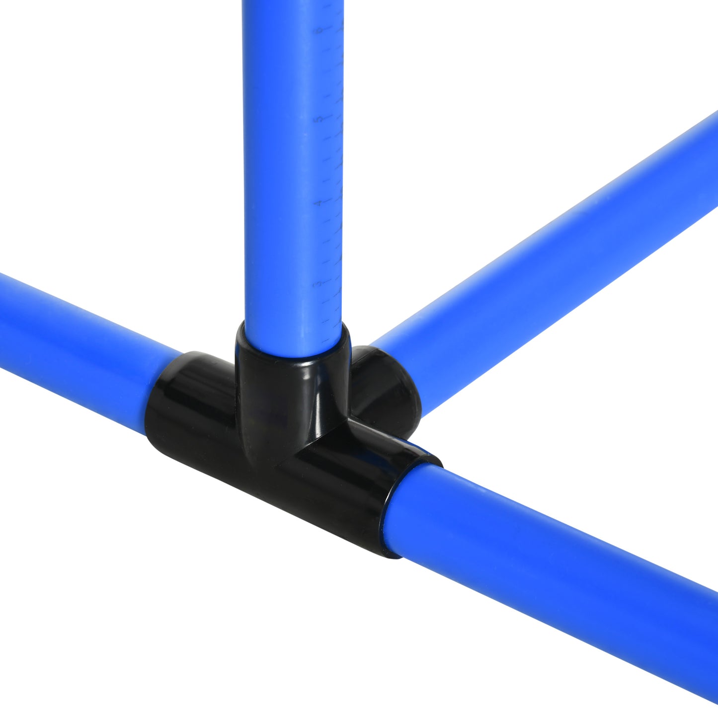 PawHut Agility Set Hunde 4-teiliges höhenverstellbar Agility-Ausrüstung Sprungstangen-Set Steckhürdenset med 4 Hürden Tragetasche Koordinationsträning Sprungstangen-Set för Spiele Training