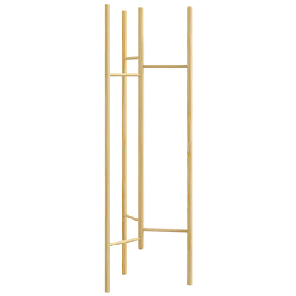 HOMCOM Kleiderständer, platzsparend, 5 kg Belastung, 62x52,5x160cm, Natur