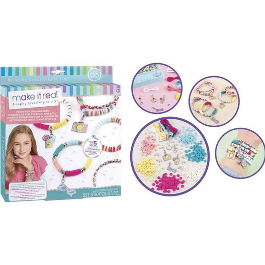 Make it real - Heishi jewelry summer days - Manufacture of children's jewelry - 8 years old - Lansay